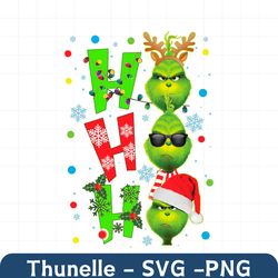 Ho Ho Ho The Grinch Christmas PNG