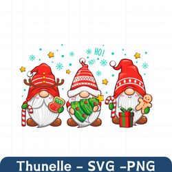 Ho Ho Ho Gnome Christmas PNG