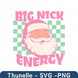Santa Claus Big Nick Energy Checkerboard SVG