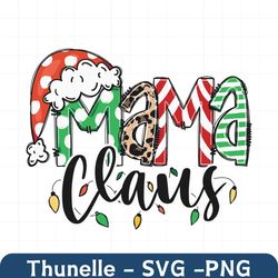 Mama Claus Christmas Mom SVG