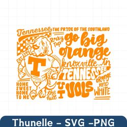 Tennessee Go Big Orange Distressed SVG