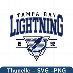 Vintage 90s Tampa Bay Lightning Hockey SVG