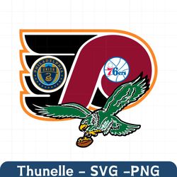 Philadelphia Sports Teams Combined Digital Download, svg, png, eps, pdf, jpg