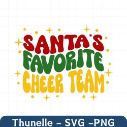 Santa's Favorite Cheer Team svg, Cheer Team Christmas svg, Cheer dance Holiday svg, Cheer Team Shirt Design, Cheer Squad
