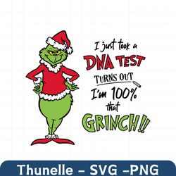 DNA test 100 that Grinch Cricut Cut File Silhouette Digital File Grinch Clipart Vector Cut Files Svg, Png Dxf jpg Ep