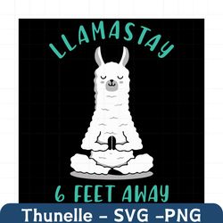 Llamastay 6 Feet Away Svg, Trending Svg, Llamastay Svg, Llama Svg, Cute Llama Svg, Llama Love Svg, Llama Gifts Svg, Llam