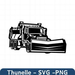 Snow Plow Truck SVG | Winter SVG | Snowplow Illustration Drawing Decal | Cricut Silhouette Printables Clip Art Vector Di