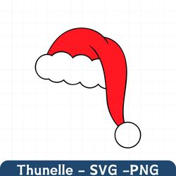 Santa Hat  Instant Digital Download  svg, png, dxf, and eps files included! Christmas, Santa Clause, Santa's Hat