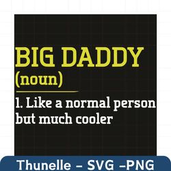 Big Daddy Like A Normal Person But Cooler Svg, Trending Svg, Dad Svg, Big Daddy Svg, Normal Person Svg, Cooler Svg, Cool