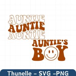 Auntie Svg, Retro Auntie Svg, Aunt Svg, Auntie's Boy Svg, Auntie Png, Retro Auntie Png