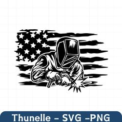 Welding USA Flag Svg File | Ironworker Svg | Pipefitter Svg | American Welder Svg | Welding Steel Metal Svg | Torch Mask