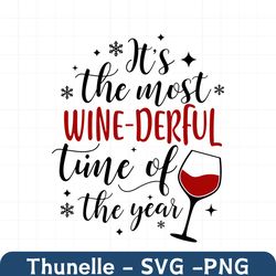 its the most wine derful svg, It's the most WINE  DERFUL time of the year SVG, Funny christmas svg, Wine svg