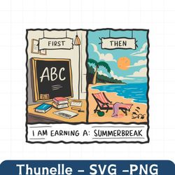 First Teach Then Beach School Out For Summer SVG