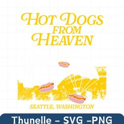 Hot Dogs From Heaven Seattle Baseball SVG
