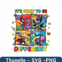 Super Hero Its Okay To Be Different PNG