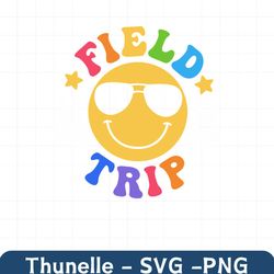 Field Day Field Trip Smiley Face Glasses PNG