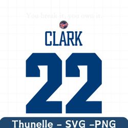 You Break It You Own It Clark Indiana Fever SVG
