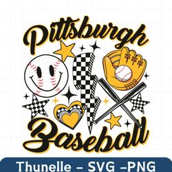 Vintage Pittsburgh Pirates Baseball Game Day SVG