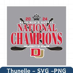 Mens Hockey National Champions Denver Pioneers SVG