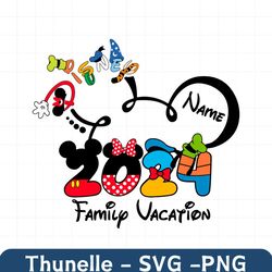 Custom Disney 2024 Family Vacation SVG