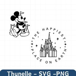 The Happiest Place One Earth Mickey Mouse SVG