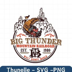 Disney Big Thunder Mountain Railroad Est 1980 SV