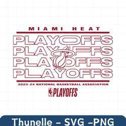 Miami Heat 2024 NBA Playoffs SVG
