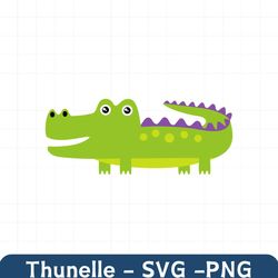 Alligator SVG, Gator, Cute Reptile, Swamp, Crocodile, Baby Zoo Animals Nursery D