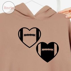 Football Heart SVG | Football Heart Vector Clipart Download | Football Heart Cut File