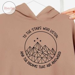 To the stars who listen, and the dreams that are answered SVG, Night Court svg, ACOTAR svg Cut Files, Cricut, Silhouette