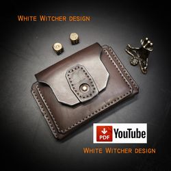 Leather pattern - Belt Wallet - Hunter / PDF - EDC45-