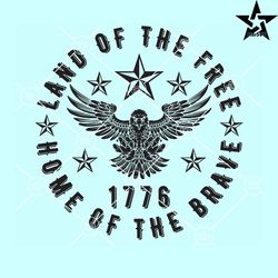 Land of the free Home of the brave svg, Eagle svg, 4th of July svg, American Svg, USA Svg