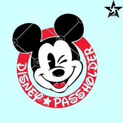 Mickey Disney Passholder SVG, Disney Annual Passholder Svg