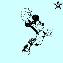 Mickey Mouse basketball SVG, Basketball Mickey svg, Mickey Mouse Basketball player svg