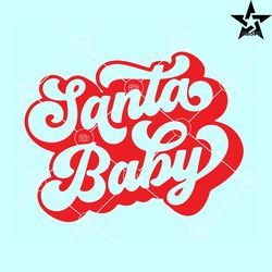 santa baby retro wavy svg, santa baby svg, santa baby png, santa baby cricut file