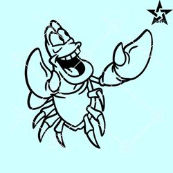 Sebastian the Crab SVG, The little Mermaid SVG, Sebastian SVG files
