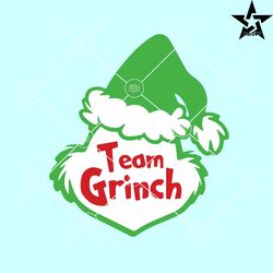 Team Grinch SVG, Christmas Grinch svg, Grinch face SVG