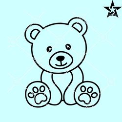Teddy bear SVG, teddy bear svg file, teddy bear svg etsy, teddy bear svg file
