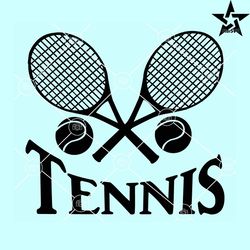 tennis svg, tennis rackets svg, crossed rackets svg, tennis ball svg, sports svg, love tennis svg