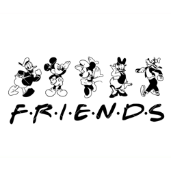 Cartoon Characters Friends Svg, Family Trip Svg, Magical Svg