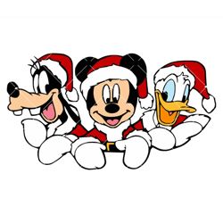 Disney Gang Santa Svg, Santa Team Svg, Santa Friends Svg
