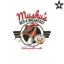Disney Mulan Mushus Bed and Breakfast SVG Graphic Design Files