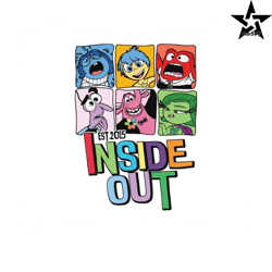 Disney Pixar Inside Out Characters Est 2015 SVG