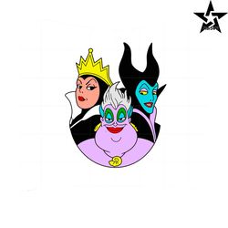 Evil Queen Disney SVG Villain Women Files for Cricut Sublimation Files