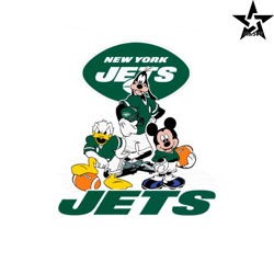 Funny Disney New York Jets SVG Mickey And Friends SVG File