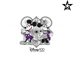 Mickey And Minnie Disney 100 Years Of Wonder Svg Cutting Files