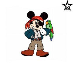Mickey Pirate Captain Funny Disney SVG Best Graphic Design Cutting File