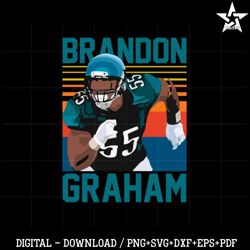 Brandon Graham Super Bowl Philadelphia Eagles Svg Cutting Files