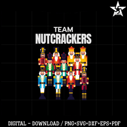 Chrismas Crew Team Nutcrackers Svg Graphic Designs Files.