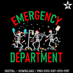 Dancing Skeleton Emergency Department SVG Design File.